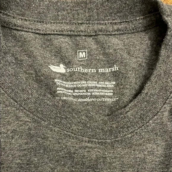 Southern Marsh Gray Long Sleeve Tee Classic Design - Picture 4 of 4